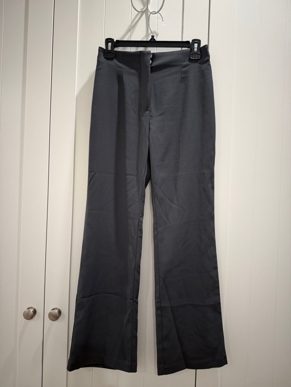 NWT Abercrombie & Fitch Charcoal Slim Boot Pants 26S